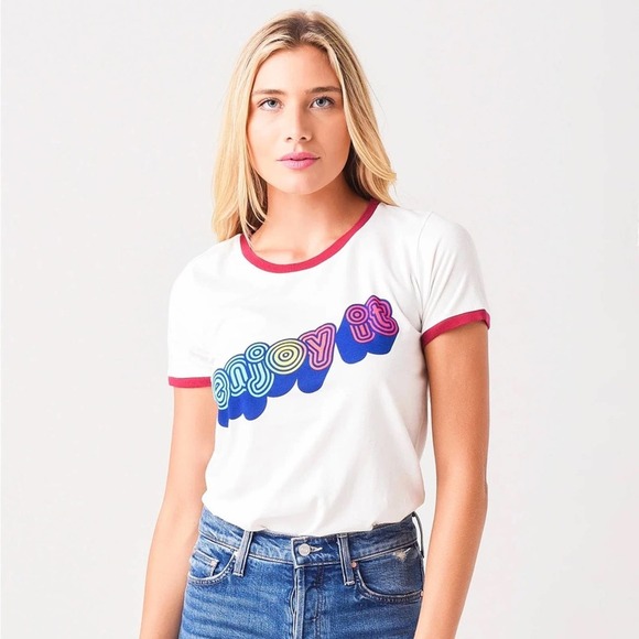 MOTHER Tops - Mother The Itty Bitty Goodie Enjoy It XS NWT